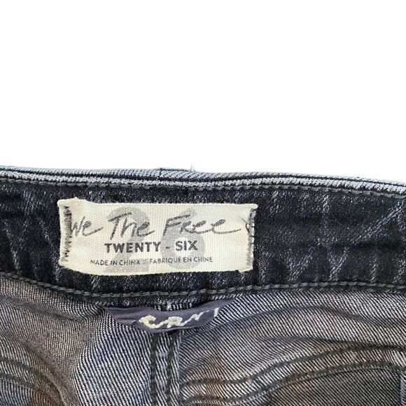 We The Free Free People Crvy size 26 raw hem jeans - Picture 3 of 6